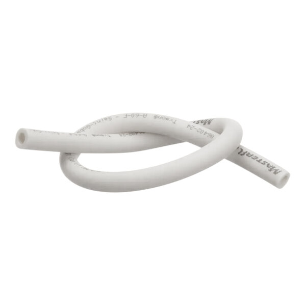 A white Norprene tube with black text.