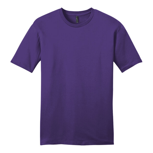 A District® purple combed ring-spun cotton t-shirt.