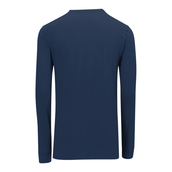 A back view of a Nike College Navy long sleeve shirt.