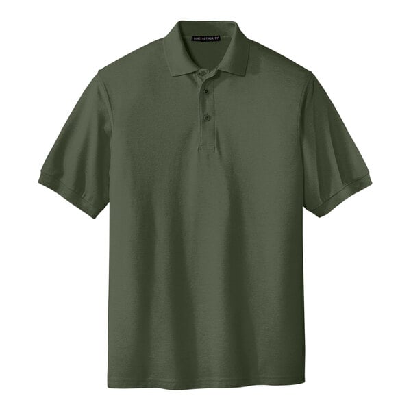 A Port Authority® clover green polo shirt.