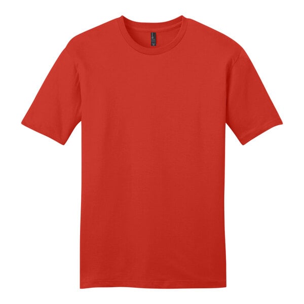 A District red short sleeve t-shirt.
