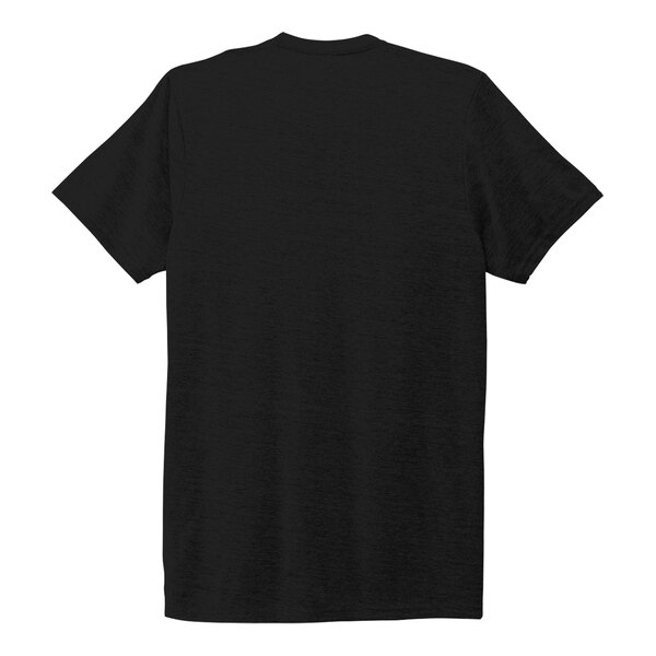 An AllMade black tri-blend T-shirt with a white logo.