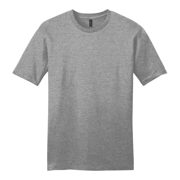 A District Unisex gray short sleeve t-shirt.