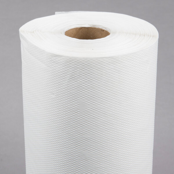 40" x 300' 17 White Embossed Paper Roll Table Cover