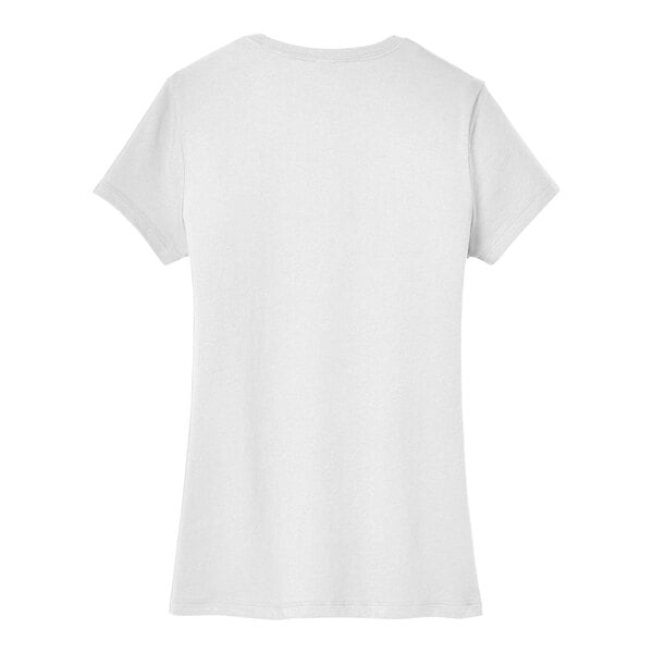 A white District women's short sleeve t-shirt.