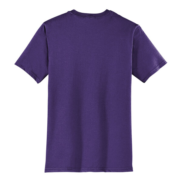 A District® unisex purple short sleeve t-shirt.