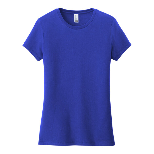 A District women's blue short sleeve T-shirt.