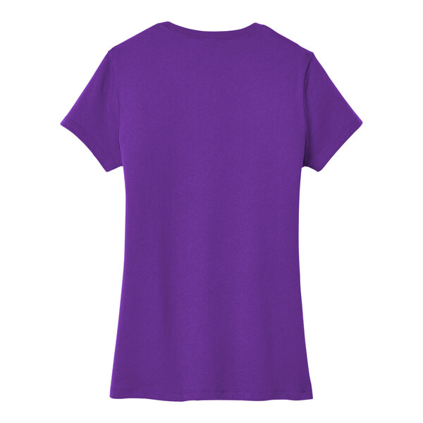 A District women's purple short sleeve t-shirt.