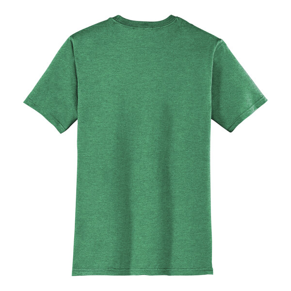 A heathered kelly green District unisex short sleeve t-shirt.