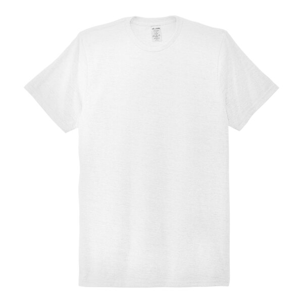 A close-up of a white AllMade short sleeve t-shirt.