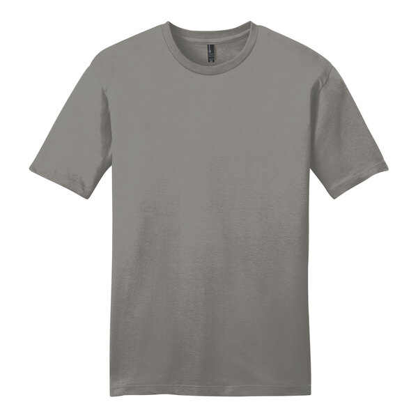 A District unisex grey short sleeve T-shirt.