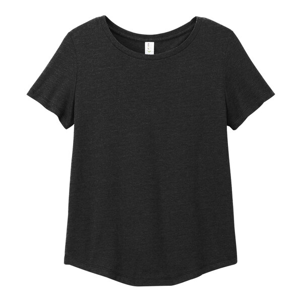 A black AllMade women's customizable scoop neck T-shirt.