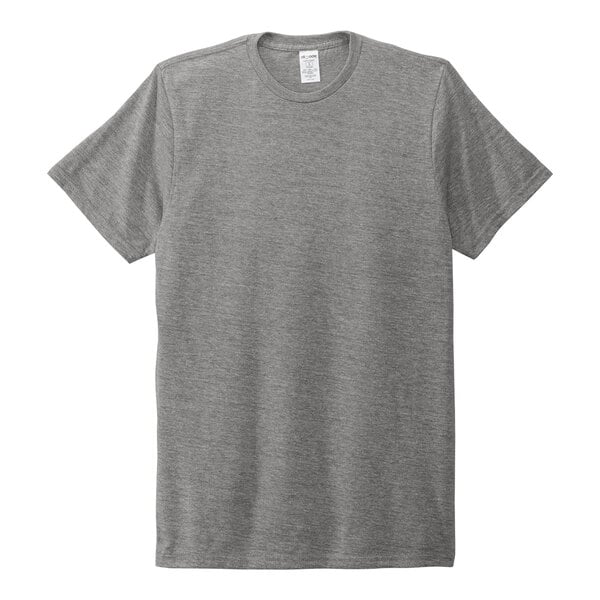 An AllMade customizable grey tri-blend t-shirt.