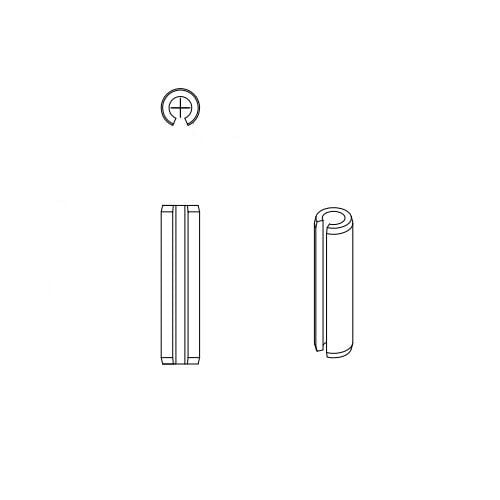 A metal tube with a flange and a hole at one end.