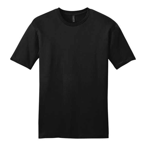 A black District unisex short sleeve t-shirt.