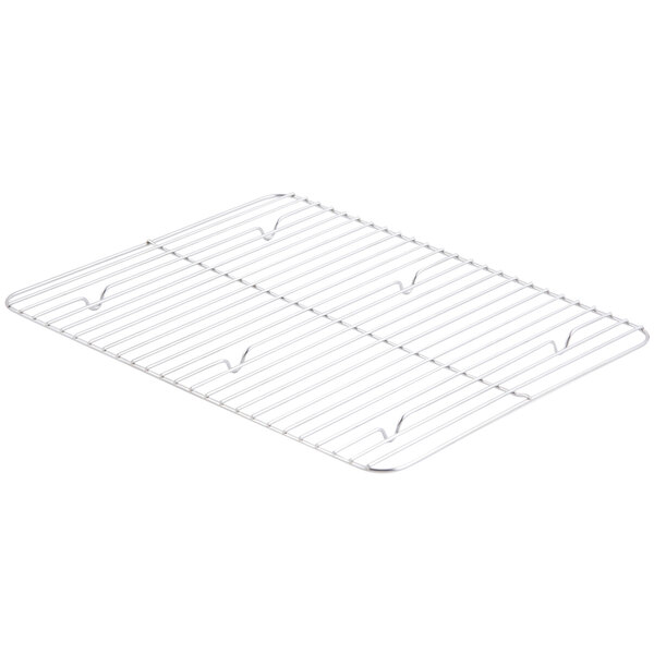 A metal rack with two holes for a Bon Chef Cucina large food pan.