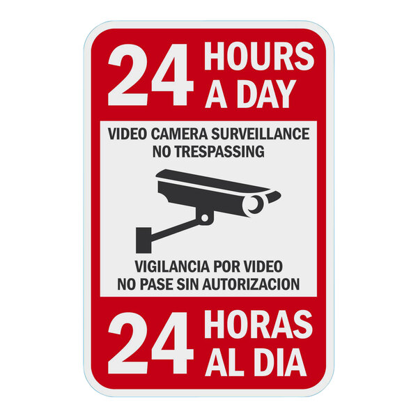 a sign with a camera on it