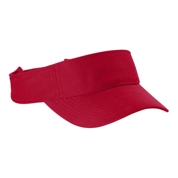 A red Visor Sport-Tek STC51.