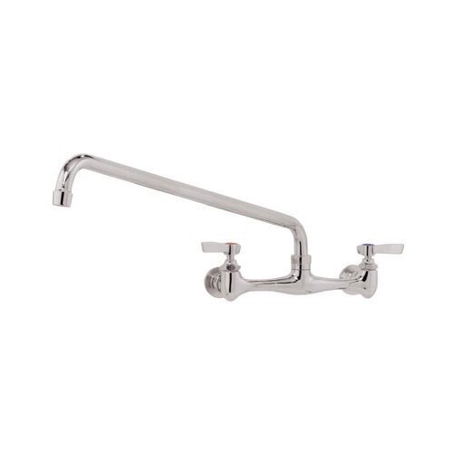 A chrome faucet swing spout for an Advance Tabco faucet.