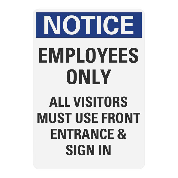 a sign with black text