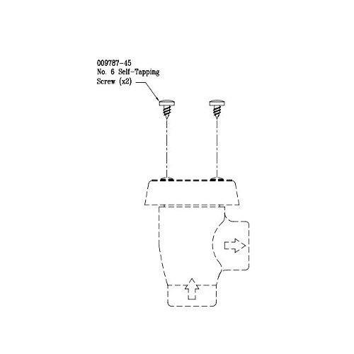 T&S self-tapping screws for a vacuum breaker cap.