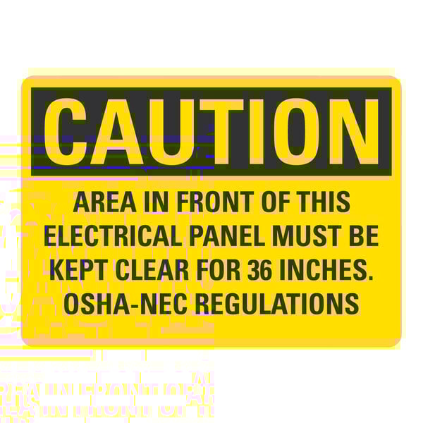 a yellow sign with black text