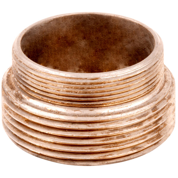 A close-up of a brass T&S mounting adapter cartridge.