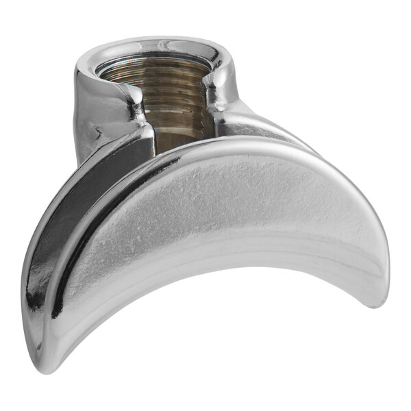 A silver metal Estella Caffe double spout with a nut.