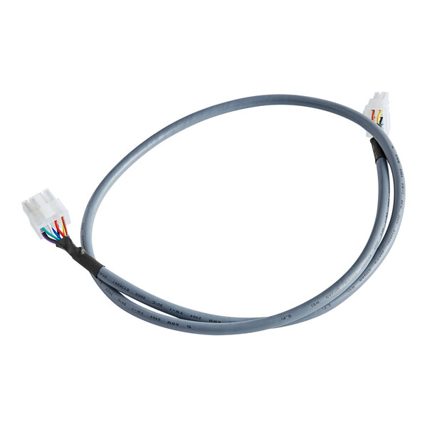 A close-up of a grey Estella Caffe PCB cable with white connectors.