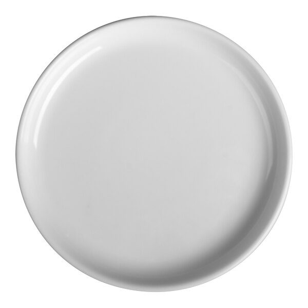 A white HydroZero by Oneida porcelain plate.