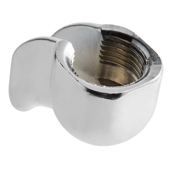 A metallic brass 1 cup spout attachment designed for Estella Caffe ECEM Series and ECTPM3 espresso machines.