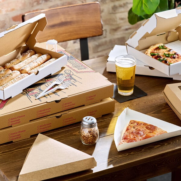 Choice 16" x 8" x 1 1/2" White Corrugated Plain Bakery Box - 50/Bundle