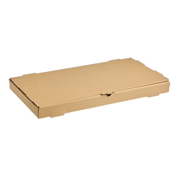 Choice 24" x 12" x 2" Kraft Corrugated Plain Bakery Box - 25/Bundle