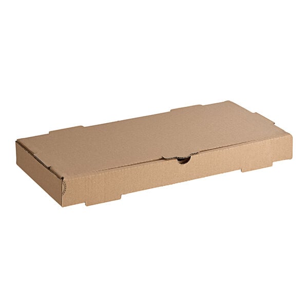 A brown cardboard Choice bakery box with a lid.