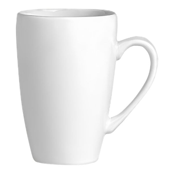 A white Folio Parliament tall mug with a handle.