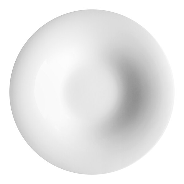 A white Steelite Distinction Monaco coupe bowl with a circular rim.