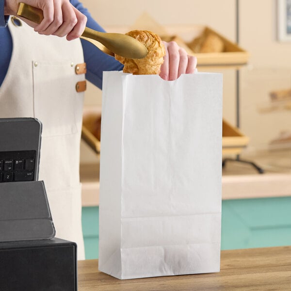 Choice 12 lb. White Waxed Paper Bag - 1,000/Case
