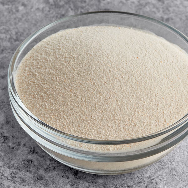 A bowl of Bossen Peach Powder.