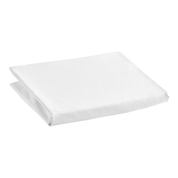 A white folded Oxford Micro Superblend flat sheet on a white background.