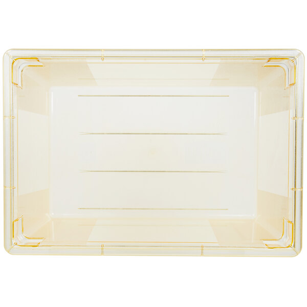 Carlisle 10623C22 StorPlus Yellow Food Storage Box 26" x 18" x 12"