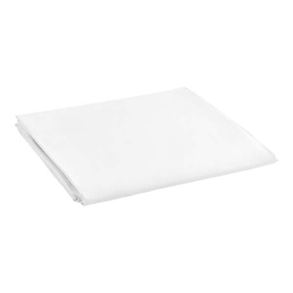 A folded white Oxford Superblend T400 flat sheet.