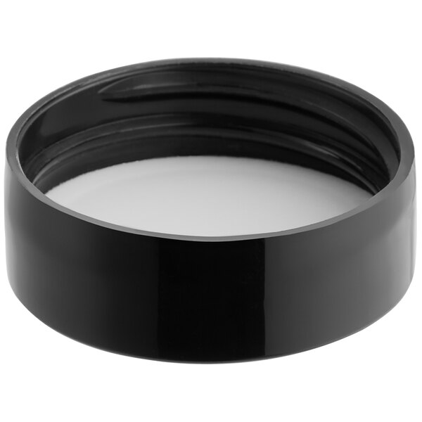 A black jar with a white 33/400 continuous thread lid.