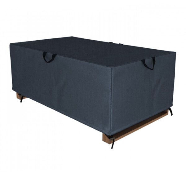 California Umbrella 50" x 30" x 18" Sapphire Blue Rectangular Protective Cover for Large Fire Pits
