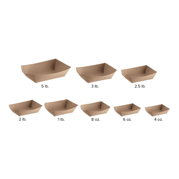 A brown box of Southern Champion brown paper food trays.