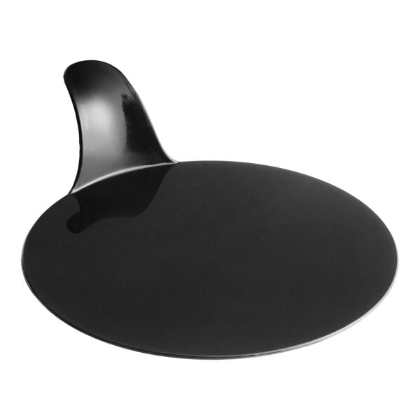 Pavoni 3 1/8" Black Round Plastic Pastry Display - 250/Case