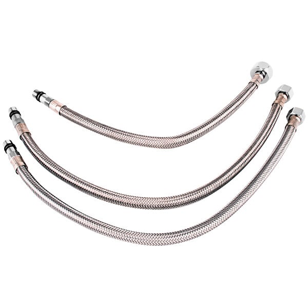 A group of T&S metal hoses.