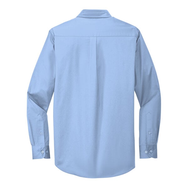 A Port Authority light blue long sleeve dress shirt.