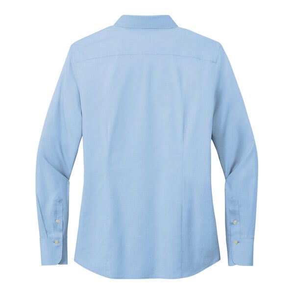 A Brooks Brothers Newport Blue long sleeve dress shirt.