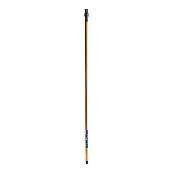 An Ettore aluminum pole with a black and blue handle.