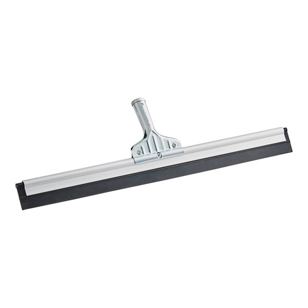 An Ettore floor squeegee with a metal handle.